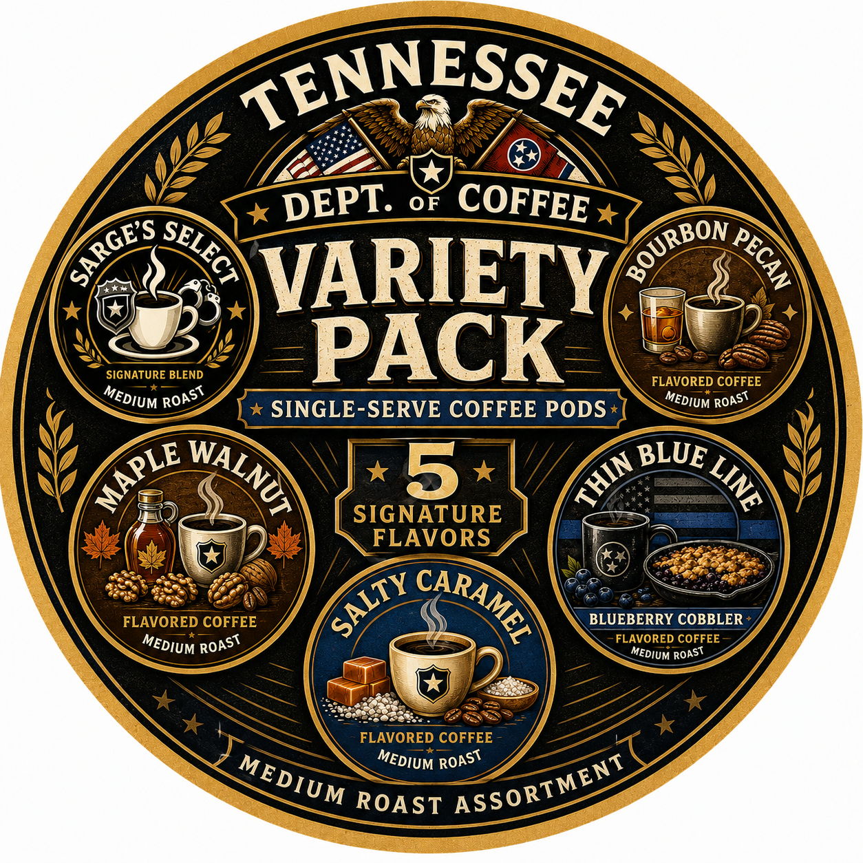 Tennessee Dept. of Coffee Single-Serve Coffee Pods