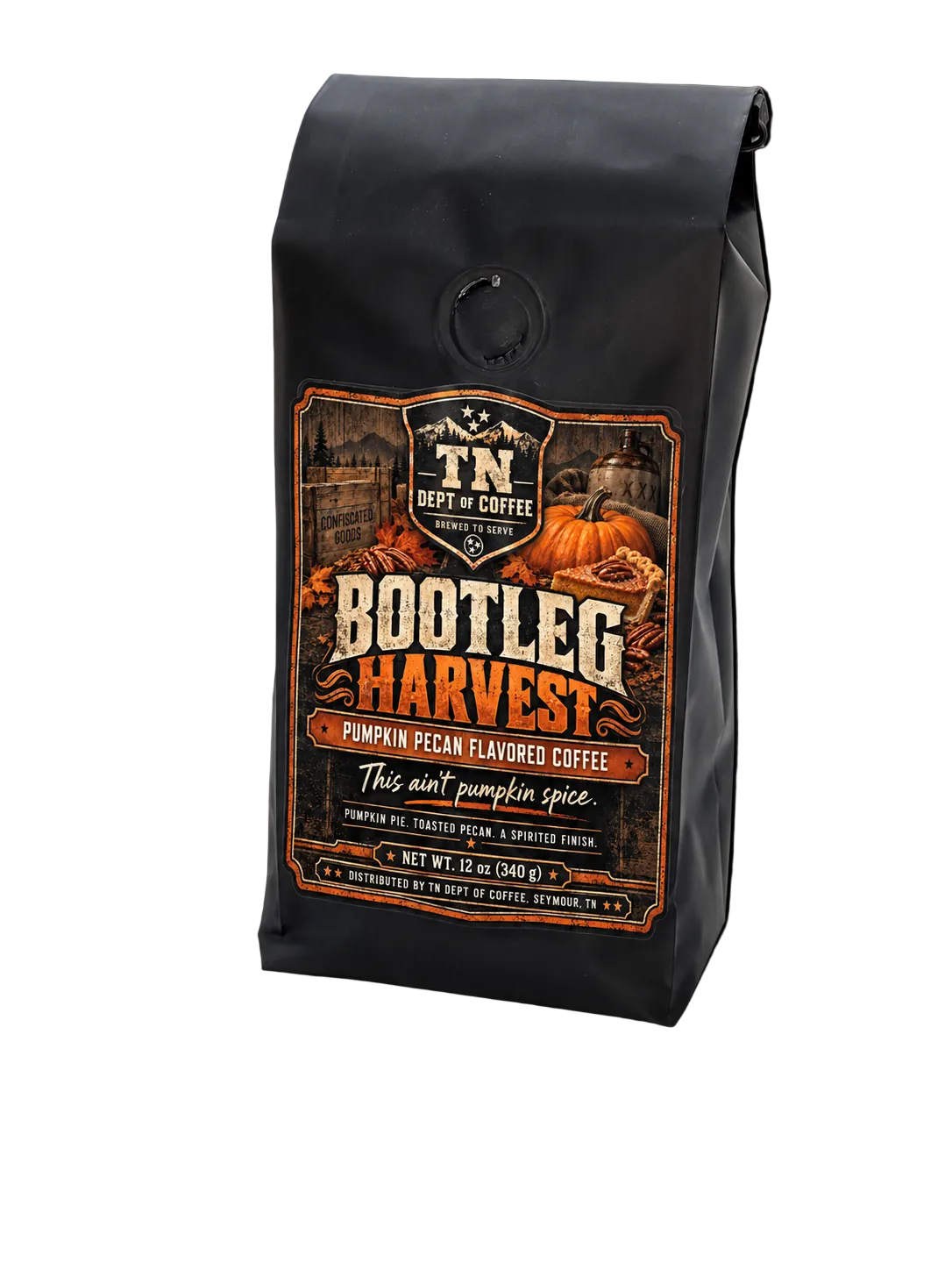 Bootleg Harvest — Pumpkin Pecan Flavored Coffee