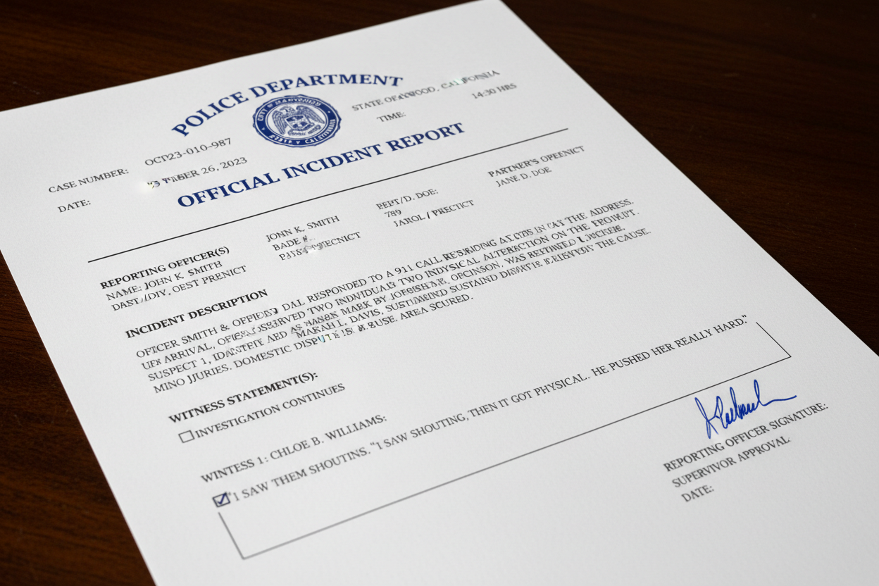 police report